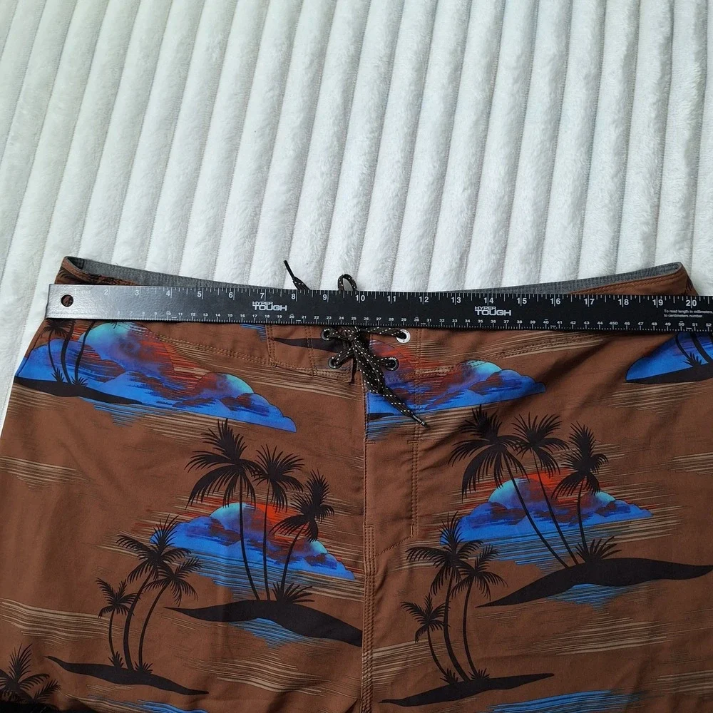 Hurley Phantom Boardshorts‎ Mens 38 Tropical Beach Sunset Resort Vacation Cruise